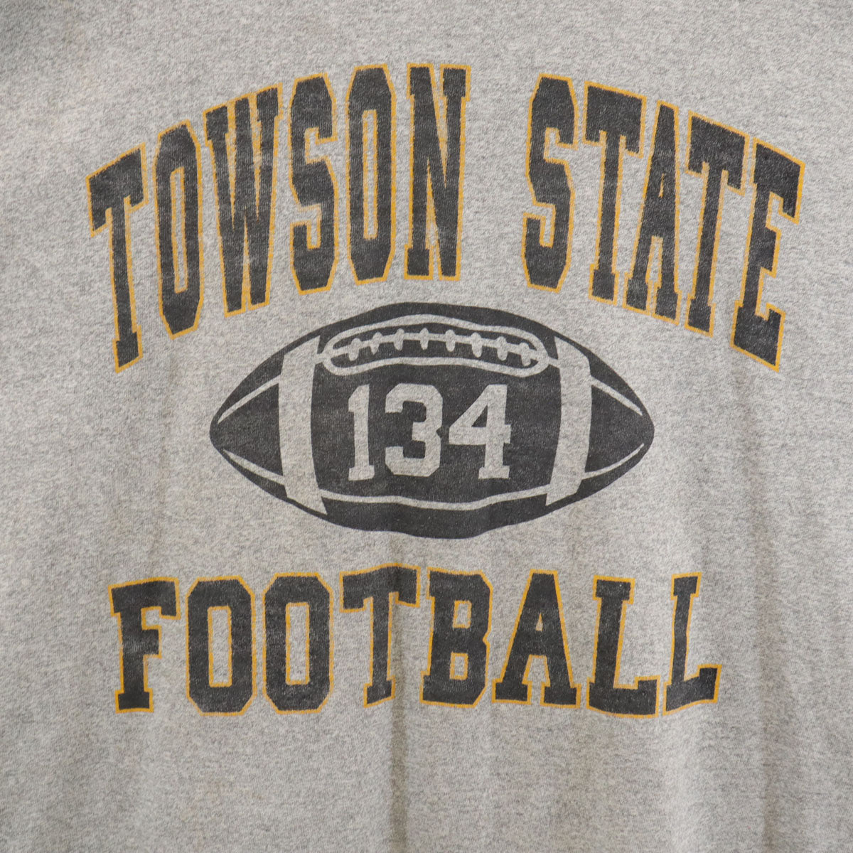 TOWSON STATE 90s USA製 オールド フットボール 半袖 Tシャツ XXL グレー シングルステッチ ビッグサイズ メンズ