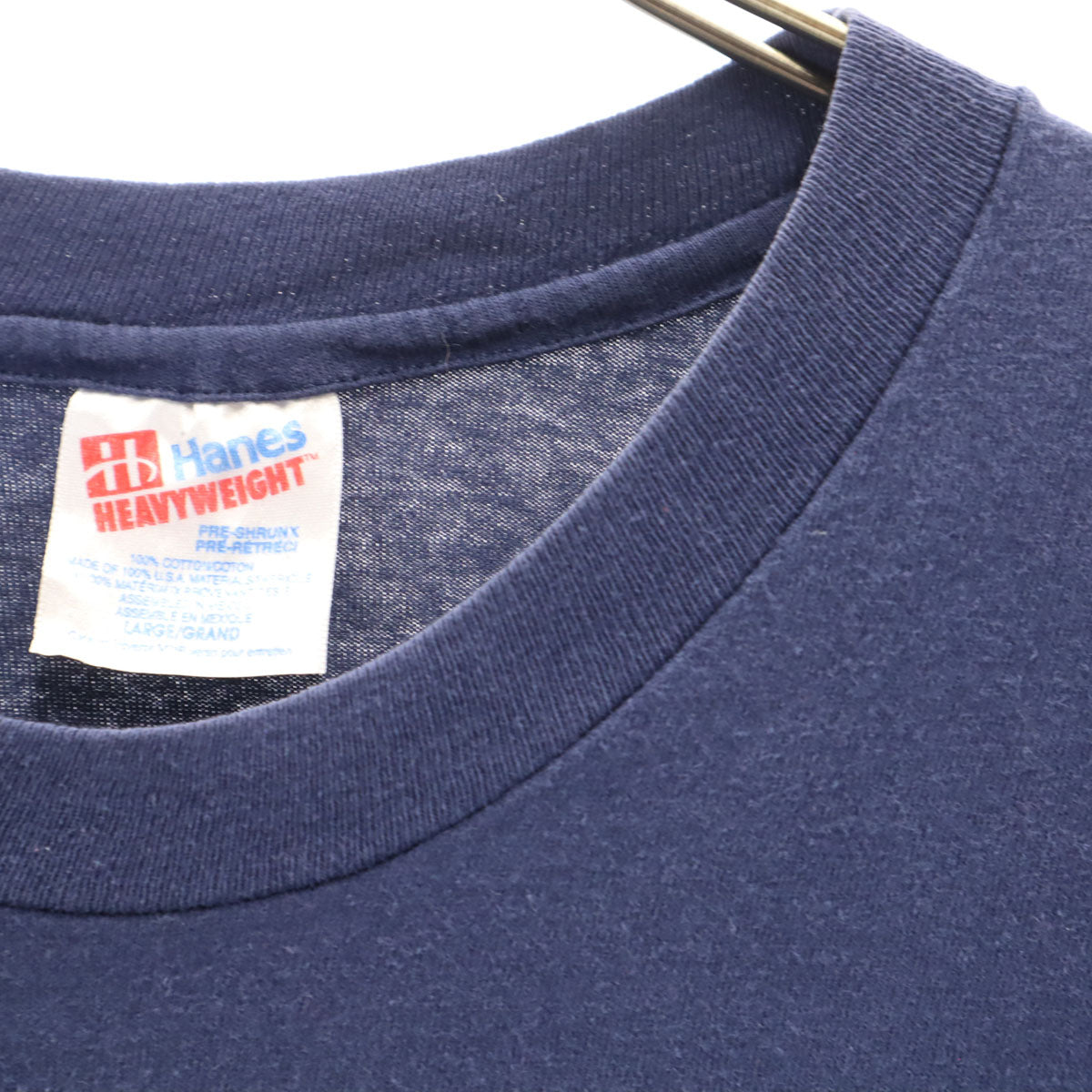 Hanes ヘインズ 90s オールド USA製 スーパーマン ロゴ 半袖 Tシャツ L ネイビー シングルステッチ メンズ