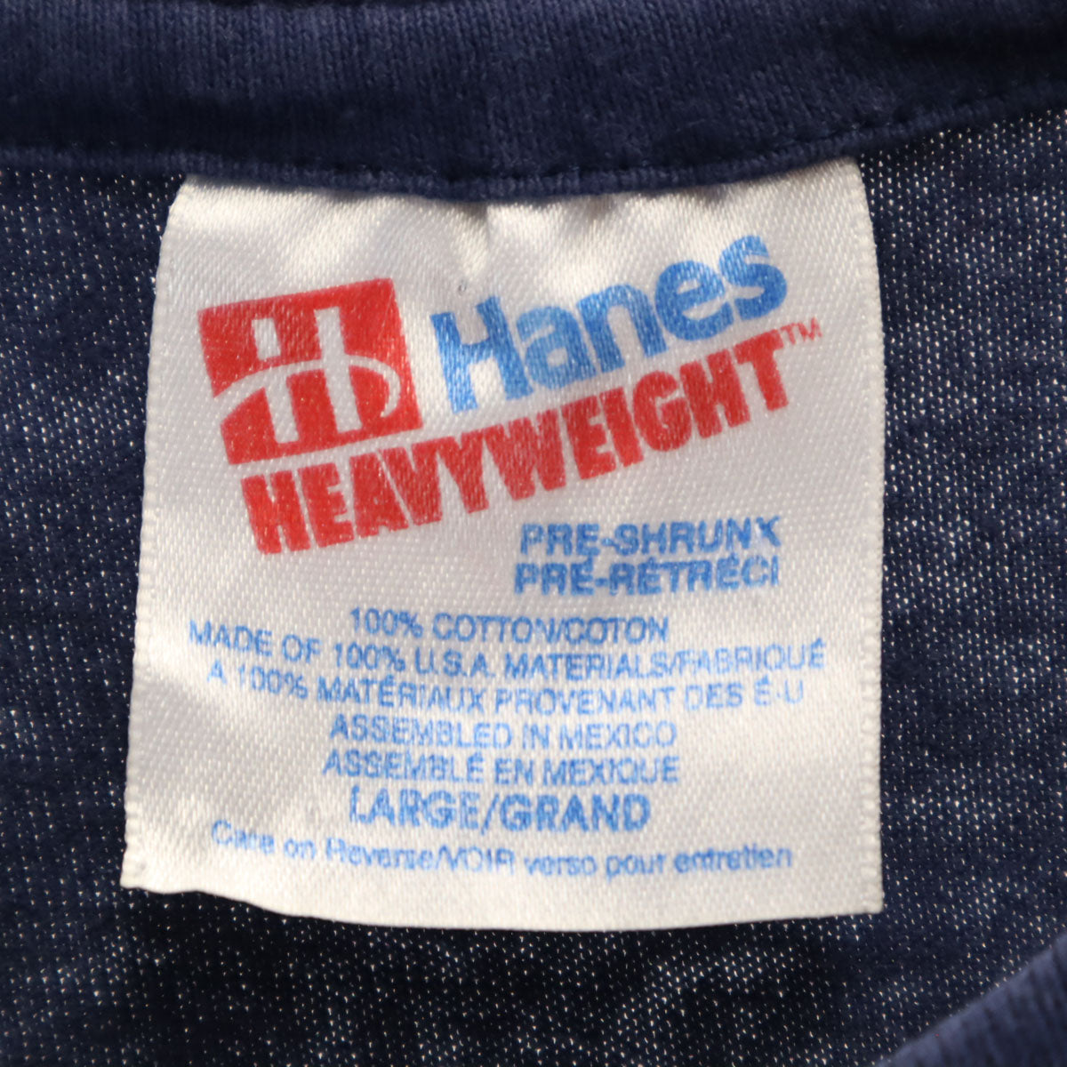 Hanes ヘインズ 90s オールド USA製 スーパーマン ロゴ 半袖 Tシャツ L ネイビー シングルステッチ メンズ