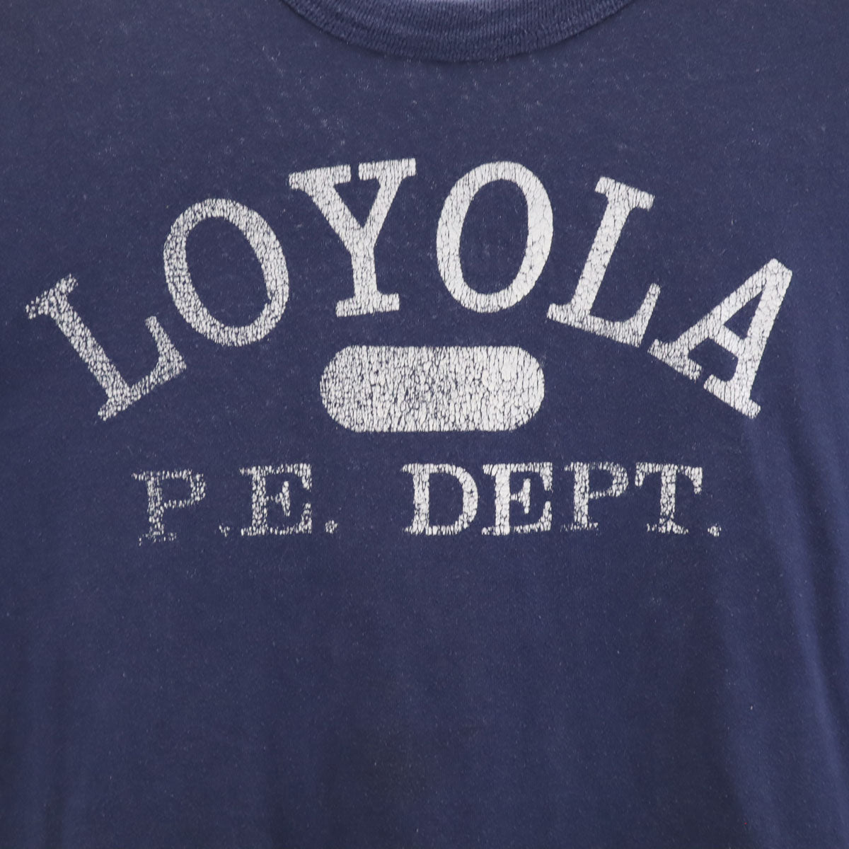 RUSSELL ATHLETIC ラッセルアスレチック 90s USA製 オールド LOYOLA 半袖 Tシャツ L ネイビー シングルステッチ メンズ