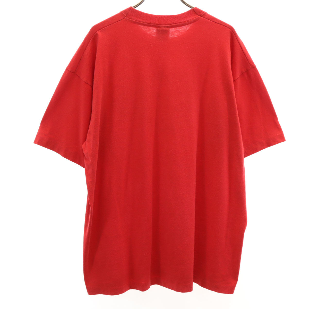 FRUIT OF THE LOOM BEST フルーツオブザルーム ベスト 90s USA製 オールド プリント 半袖 Tシャツ XL レッド シングルステッチ メンズ