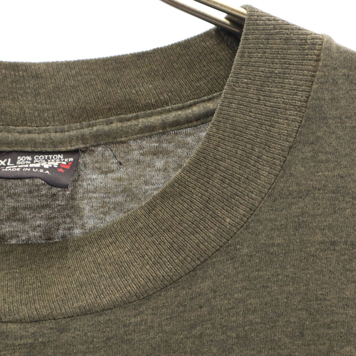 SCREEN STARS BEST スクリーンスターズベスト 90s USA製 オールド ALEXANDRIA 半袖 Tシャツ XL カーキ系 シングルステッチ メンズ