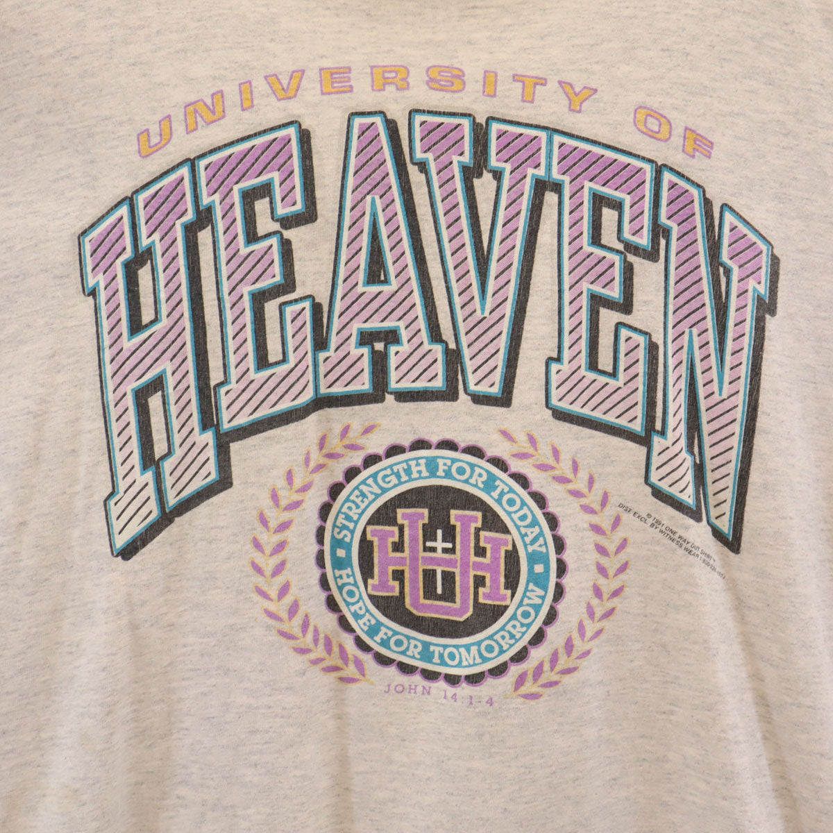 WITNESS 90s USA製 オールド HEVEN 半袖 Tシャツ XL グレー シングルステッチ メンズ