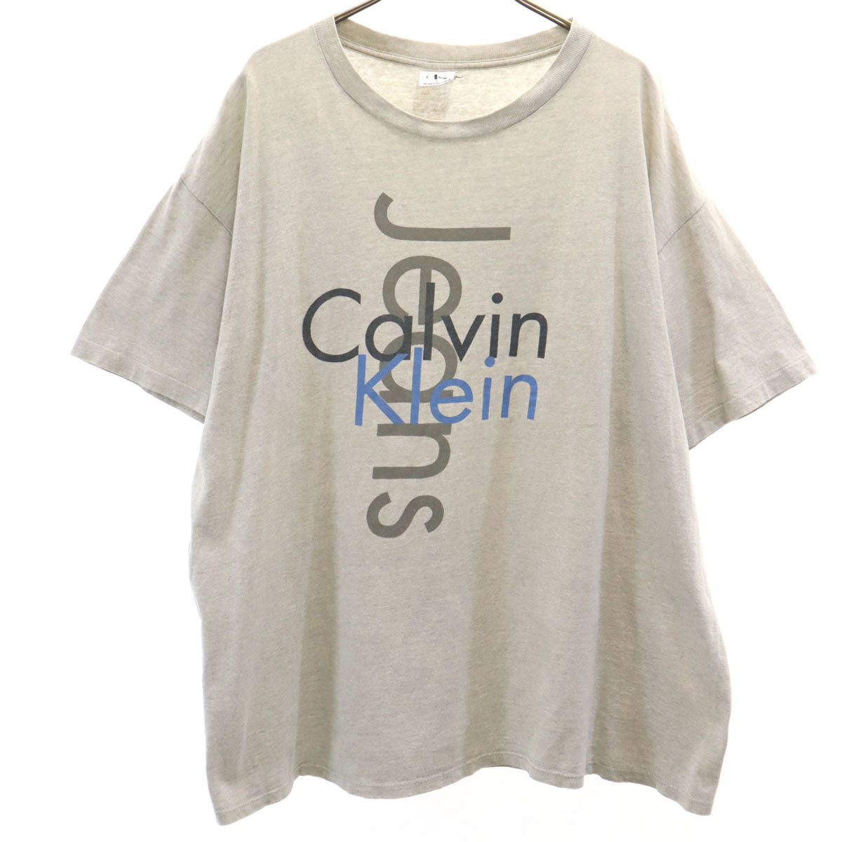 CK CALVIN KLEIN シーケーカルバンクライン 90s USA製 オールド 半袖 Tシャツ L グレー メンズ