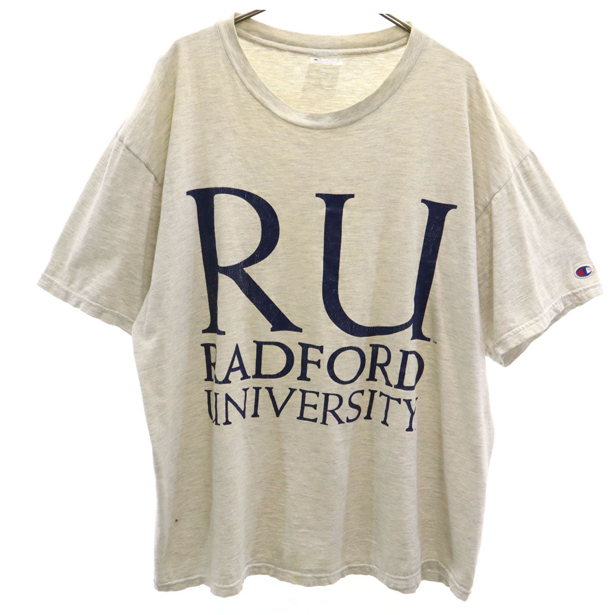 Champion チャンピオン 90s オールド カレッジ 半袖 Tシャツ XL グレー メンズ