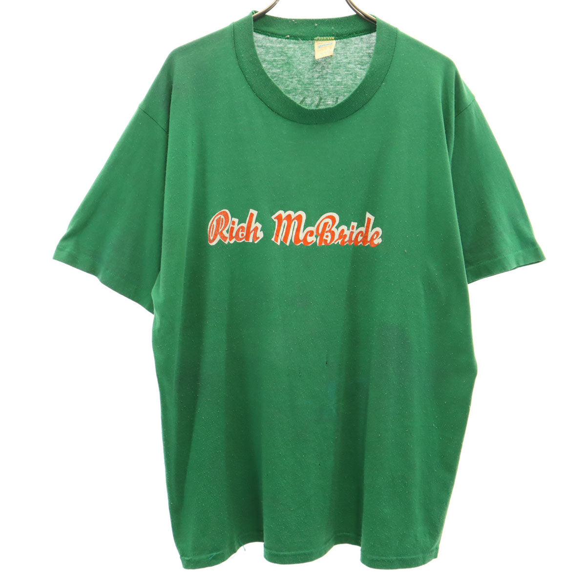 GULF COAST sportswear 80s USA製 ヴィンテージ Rich McBride 半袖 Tシャツ XL グリーン リッチマクブライド メンズ
