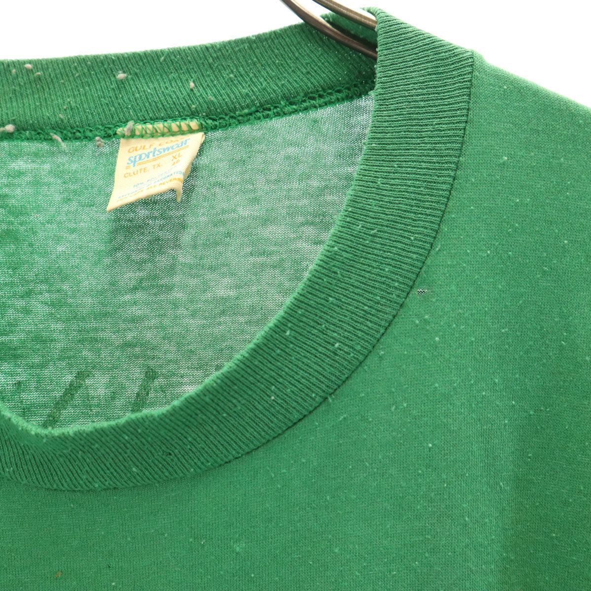 GULF COAST sportswear 80s USA製 ヴィンテージ Rich McBride 半袖 Tシャツ XL グリーン リッチマクブライド メンズ