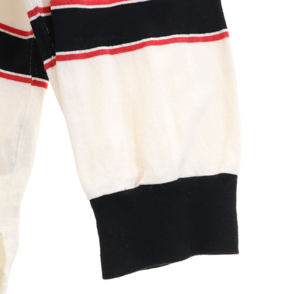 KIIT キート 日本製 ボーダー柄 長袖 Tシャツ ホワイト ロンT メンズ