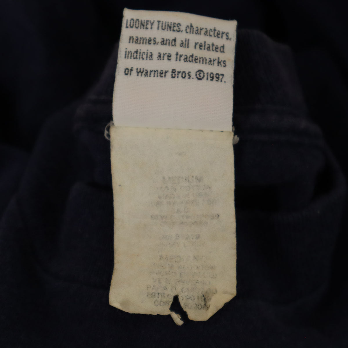LOONEY TUNES ルーニーテューンズ 90s オールド ワーナーブラザーズ トゥイーティー 半袖 Tシャツ M ネイビー シングルステッチ メンズ