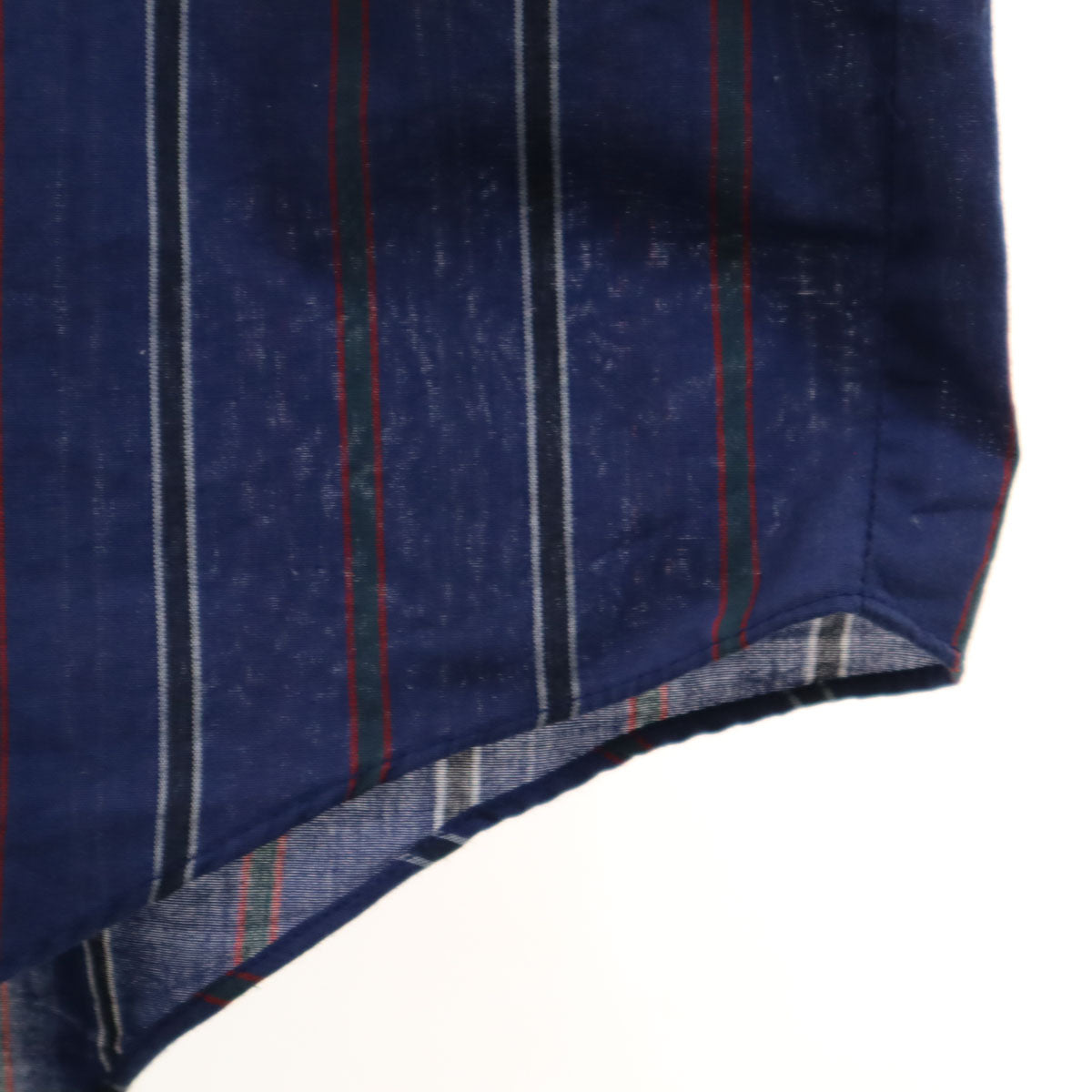 ELY CATTLEMAN エリーキャトルマン 80s ヴィンテージ ストライプ柄 半袖 ウエスタンシャツ 4X BIG ネイビー ビッグサイズ メンズ