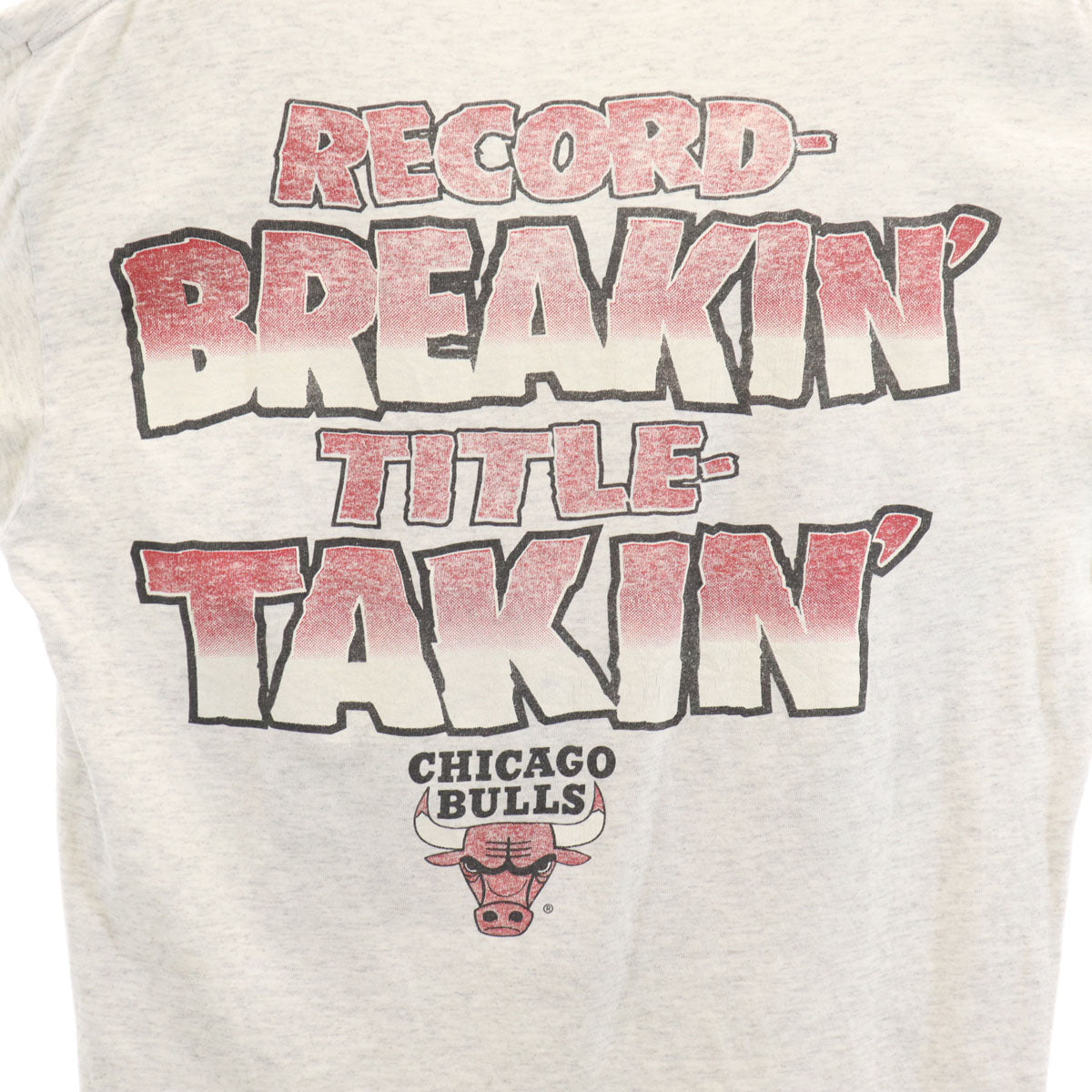 DELTA デルタ 90s USA製 オールド NBA シカゴ・ブルズ 半袖 Tシャツ L グレー Chicago Bulls シカゴブルス メンズ