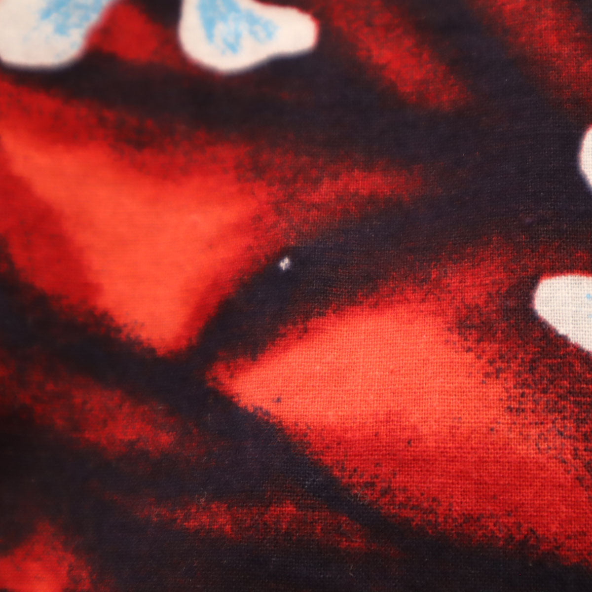 BLOCKS 70s 80s ヴィンテージ 花柄 半袖 オープンカラー アロハシャツ M レッド 開襟 メンズ