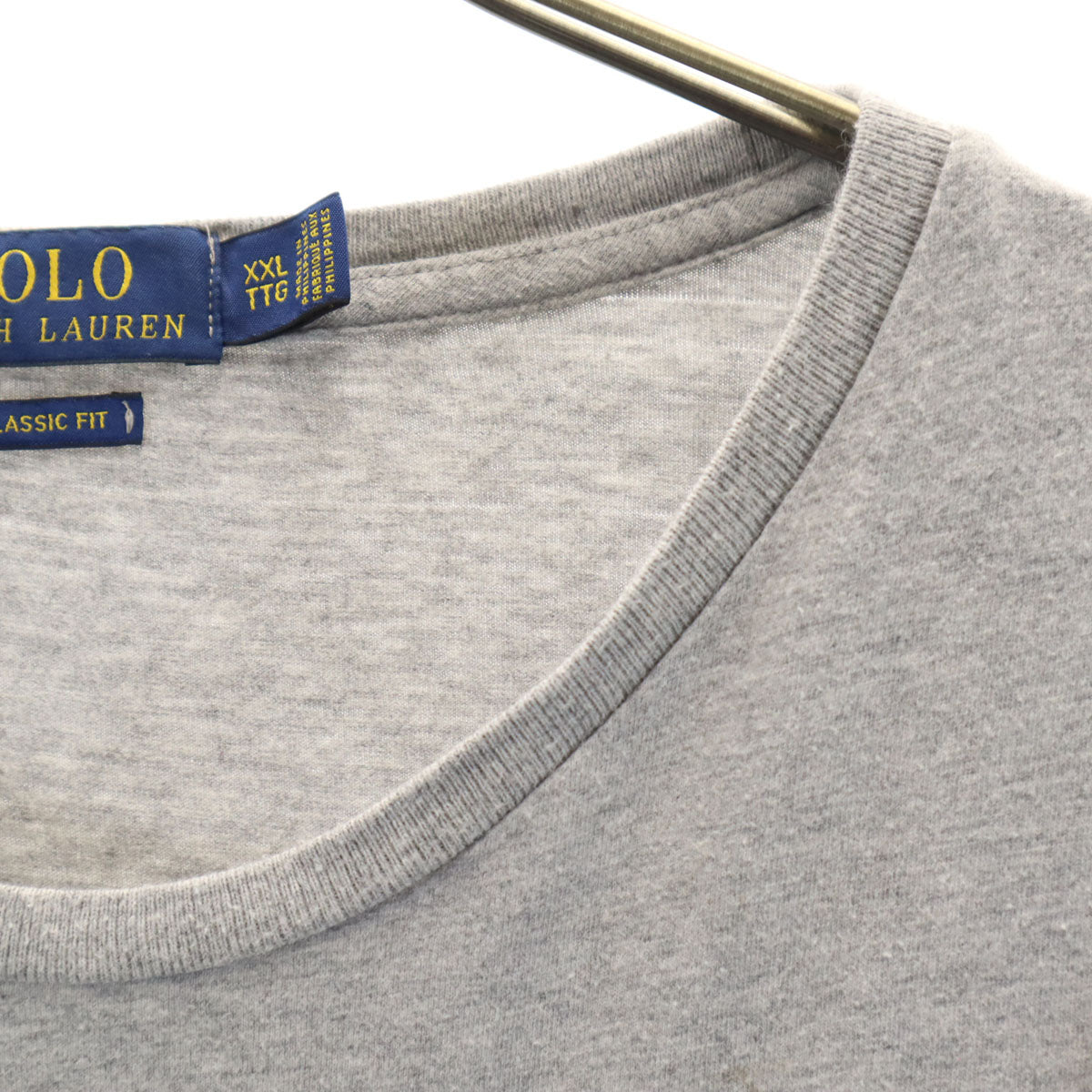 POLO RALPH LAUREN ポロラルフローレン ポロベア 半袖 クラシックフィット Tシャツ XXL グレー シングルステッチ ビッグサイズ メンズ