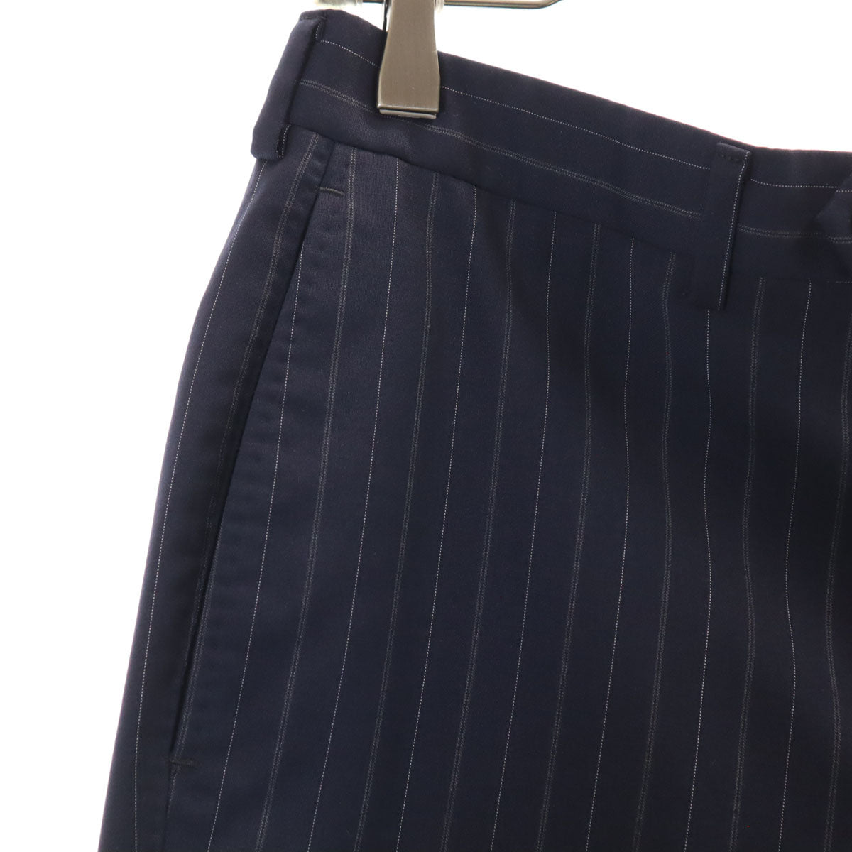 Paul Smith LONDON ポールスミスロンドン 日本製 ストライプ柄 ロロピアーナ生地 スーツ 上下 セットアップ M ネイビー メンズ