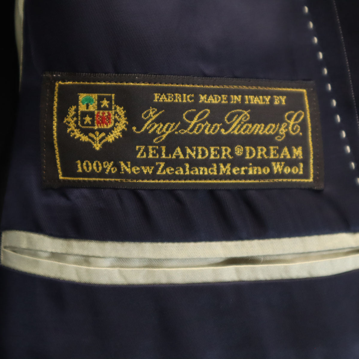 Paul Smith LONDON ポールスミスロンドン 日本製 ストライプ柄 ロロピアーナ生地 スーツ 上下 セットアップ M ネイビー メンズ