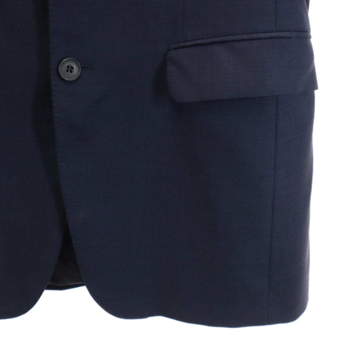 BURBERRY LONDON バーバリーロンドン イタリア製 スーツ 上下 セットアップ 46R ネイビー 衣装カバー付き メンズ