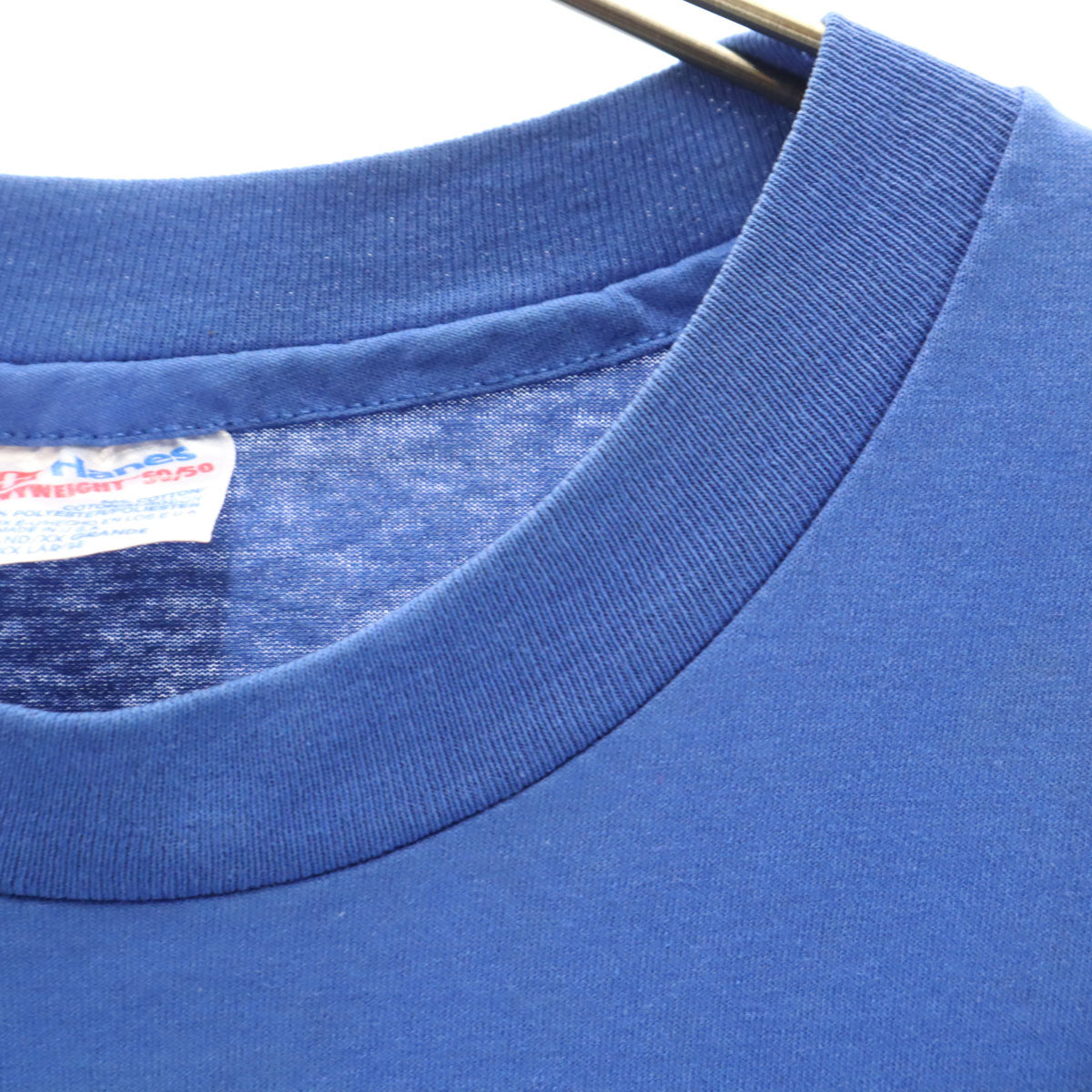 Hanes ヘインズ 90s USA製 オールド 亀 プリント 半袖 Tシャツ XXL ブルー シングルステッチ ビッグサイズ メンズ