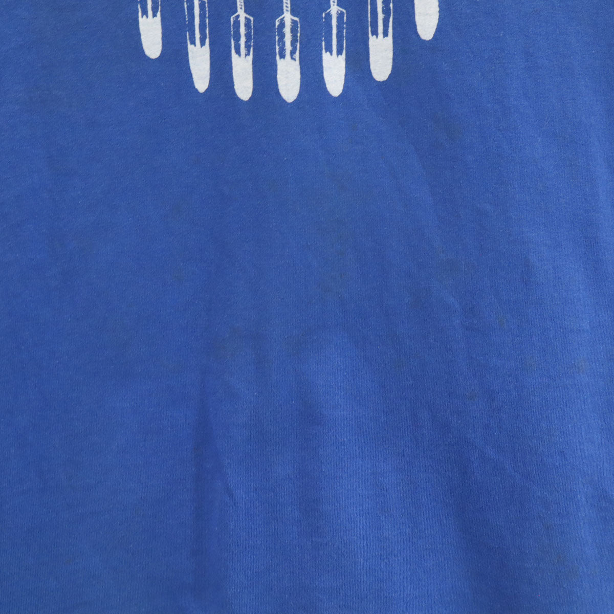 Hanes ヘインズ 90s USA製 オールド 亀 プリント 半袖 Tシャツ XXL ブルー シングルステッチ ビッグサイズ メンズ