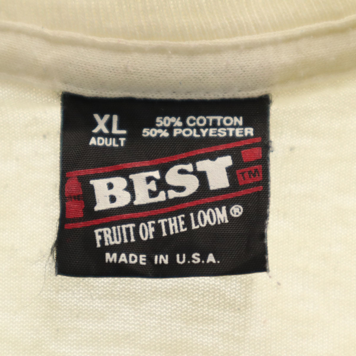FRUIT OF THE LOOM BEST フルーツオブザルーム ベスト 90s USA製 オールド OCEAN CITY 半袖 Tシャツ XL ホワイト シングルステッチ メンズ
