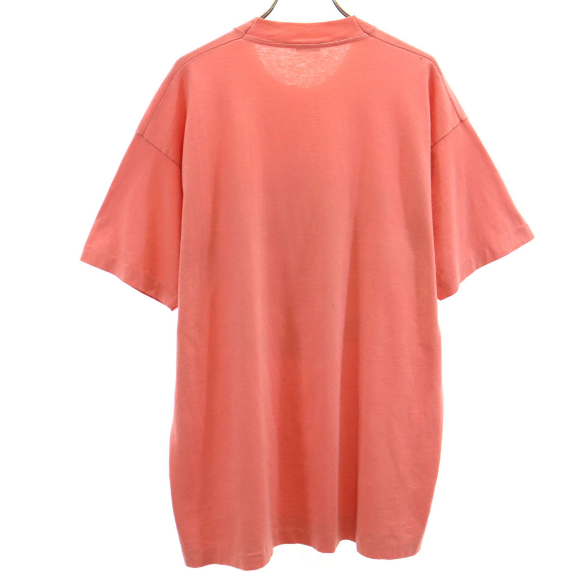 OLD オールド 90s USA製 GUESS JEANS プリント 半袖 Tシャツ XL ピンク系 シングルステッチ メンズ