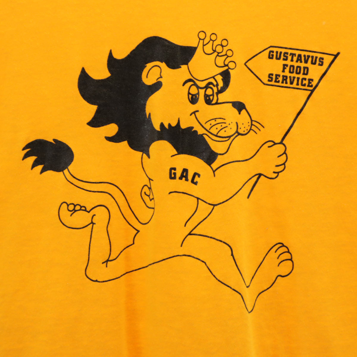 SCREEN STARS スクリーンスターズ 90s USA製 オールド GAC ライオン 半袖 Tシャツ XL 山吹色 シングルステッチ 企業モノ アニマル柄 メンズ