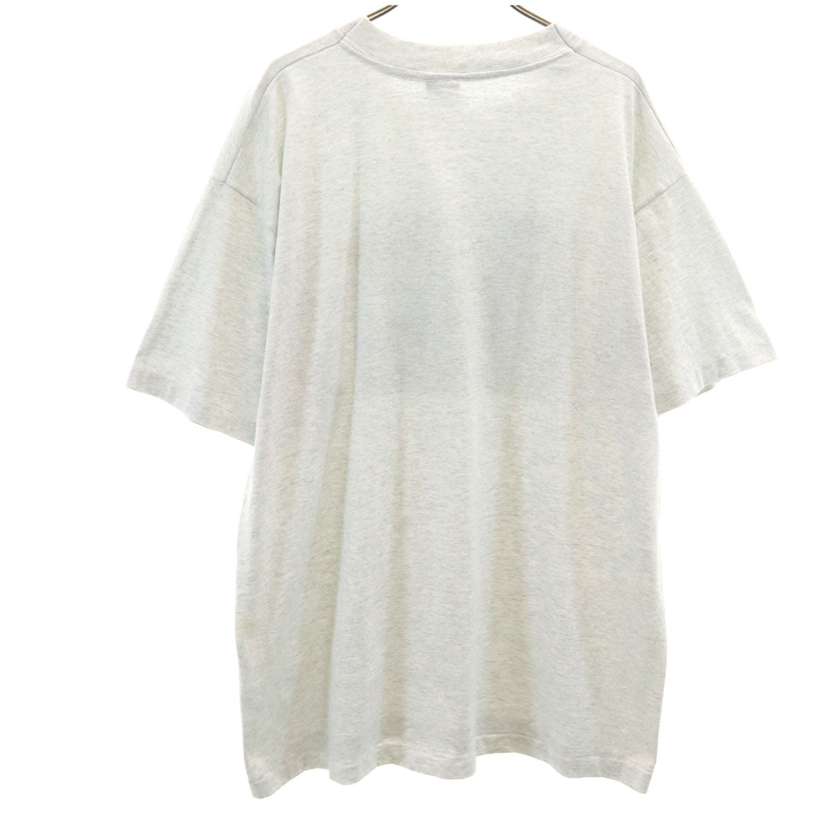 FRUIT OF THE LOOM BEST フルーツオブザルーム ベスト 90s USA製 オールド Step Through Time 半袖 Tシャツ XL グレー シングルステッチ 飛行機 恐竜 メンズ