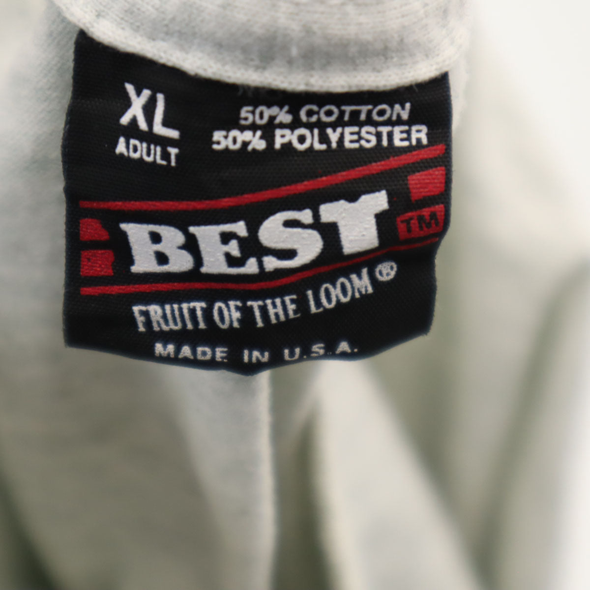 FRUIT OF THE LOOM BEST フルーツオブザルーム ベスト 90s USA製 オールド Step Through Time 半袖 Tシャツ XL グレー シングルステッチ 飛行機 恐竜 メンズ