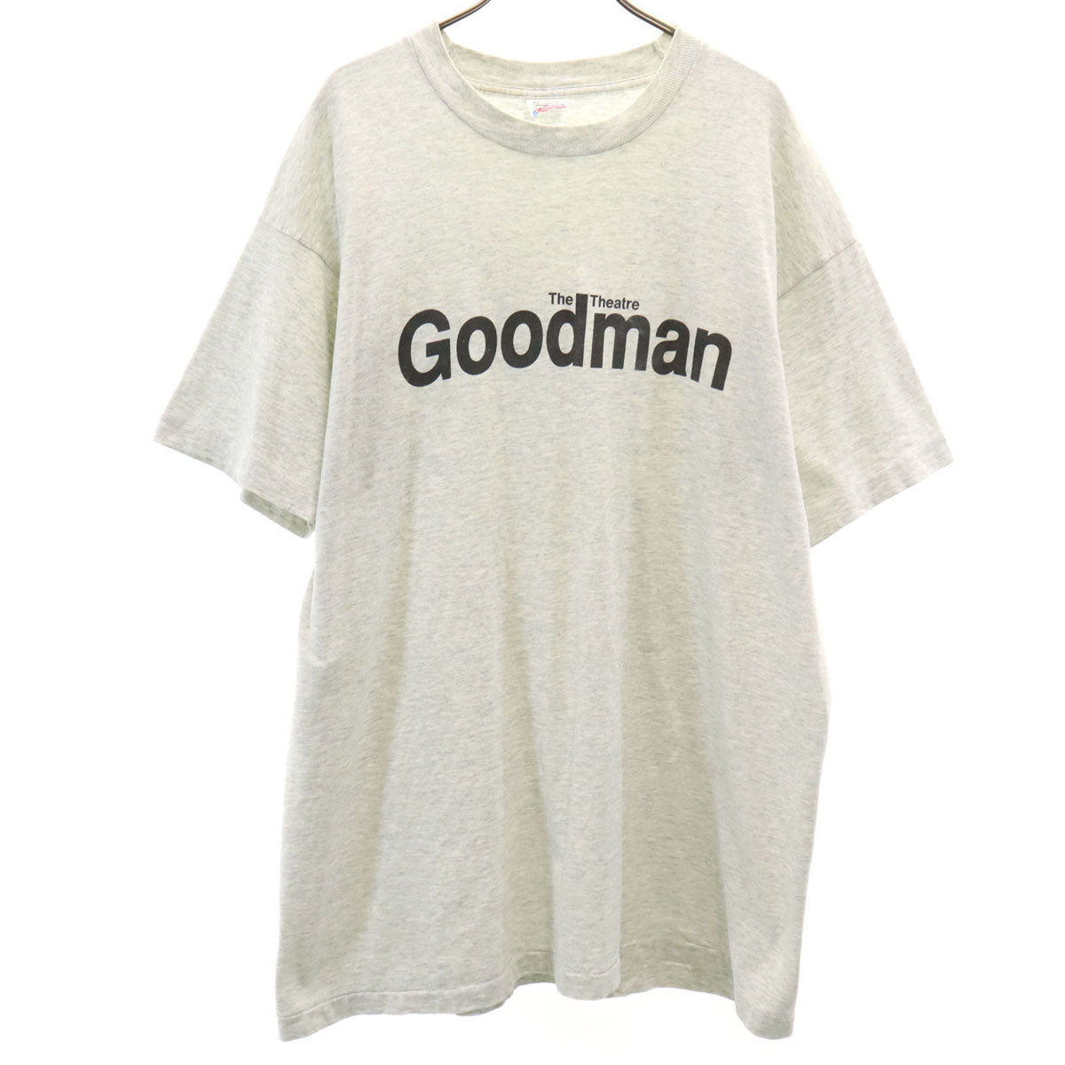FRUIT OF THE LOOM フルーツオブザルーム 90s USA製 オールド グッドマンシアター 半袖 Tシャツ XL グレー シングルステッチ Goodman メンズ