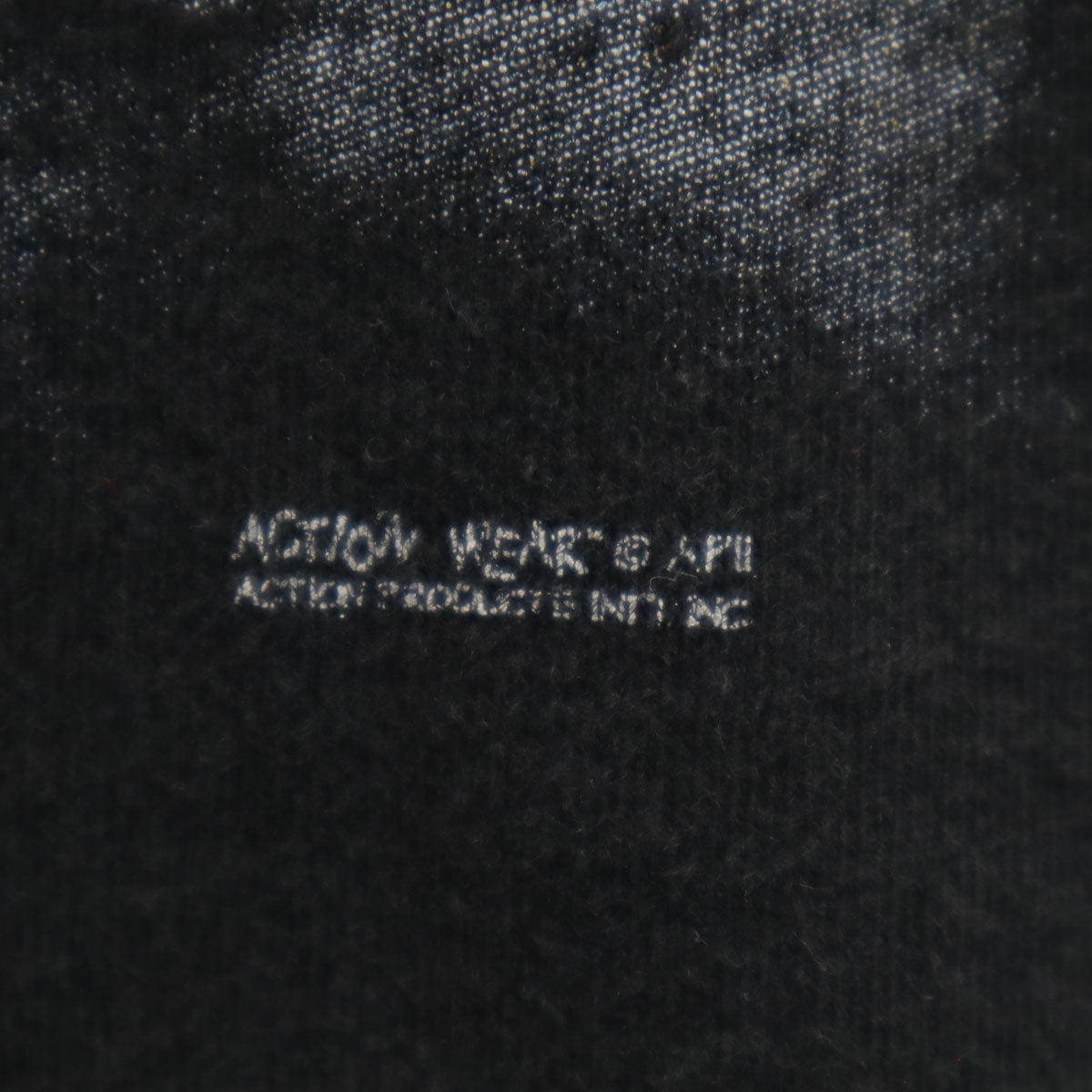 FRUIT OF THE LOOM フルーツオブザルーム 00s オールド バックプリント 宇宙 半袖 Tシャツ S ブラック シングルステッチ メンズ