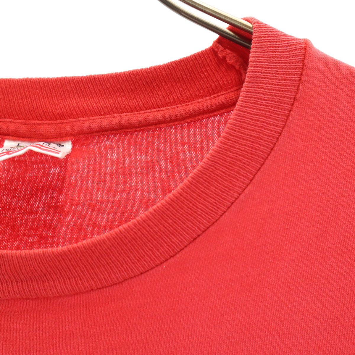 FRUIT OF THE LOOM フルーツオブザルーム 90s USA製 オールド 半袖 Tシャツ L 赤 シングルステッチ メンズ