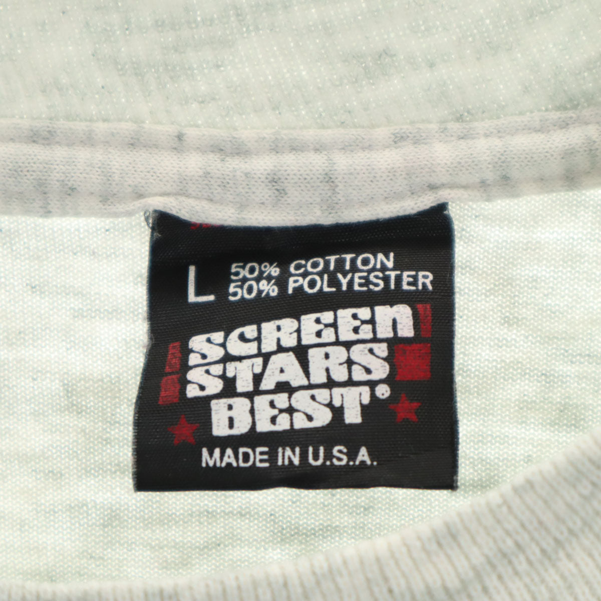 SCREEN STARS BEST スクリーンスターズベスト 90s USA製 オールド 半袖 Tシャツ L グレー系 シングルステッチ メンズ