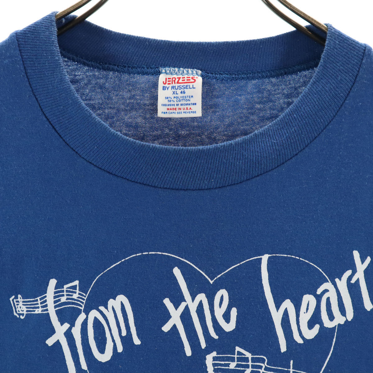 JERZEES ジャージーズ 80s USA製 ヴィンテージ 半袖 Tシャツ XL ブルー メンズ