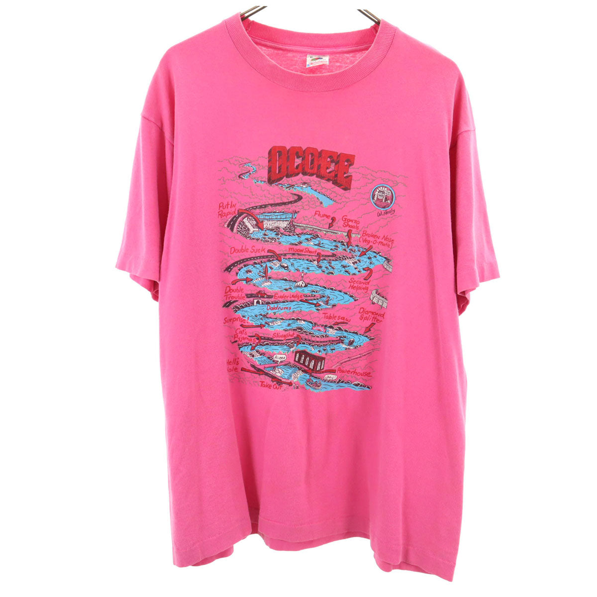 FRUIT OF THE LOOM フルーツオブザルーム 90s USA製 オールド 半袖 Tシャツ XL ピンク シングルステッチ メンズ