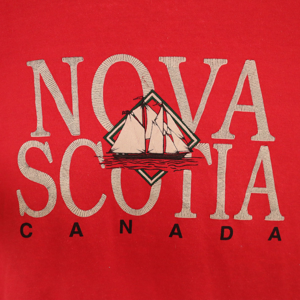 80s 90s カナダ製 オールド 半袖 Tシャツ XL レッド シングルステッチ メンズ