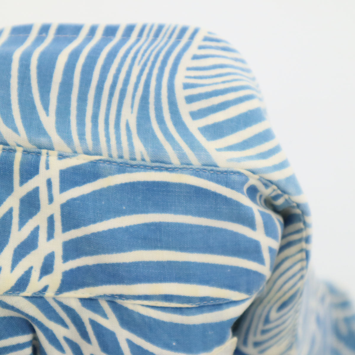 THE CUSTOM SPORT 70s カナダ製 ヴィンテージ 総柄 半袖 アロハシャツ S ブルー メンズ