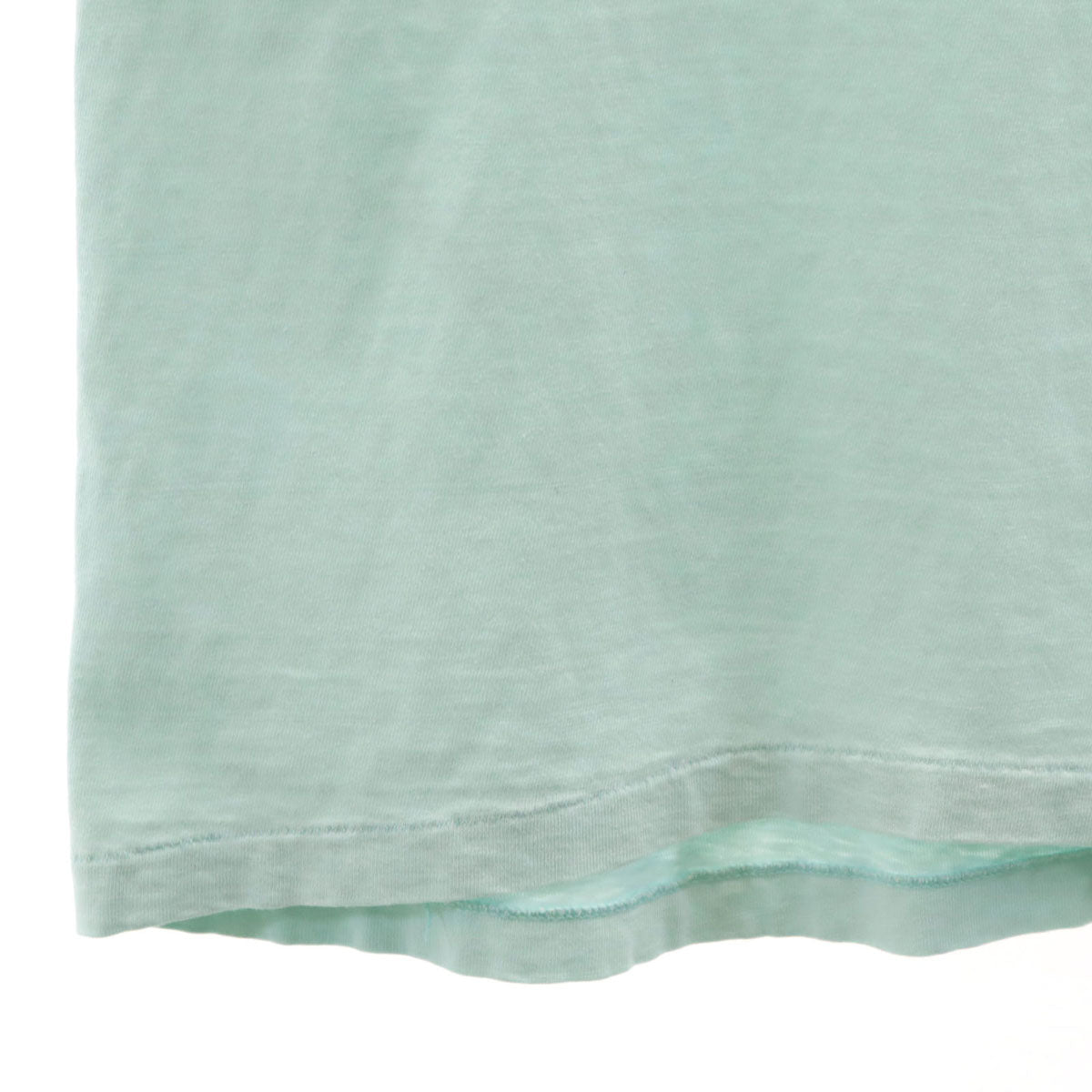 Hanes ヘインズ 80s 90s USA製 オールド 鉄道プリント 半袖 Tシャツ XL ミント系 シングルステッチ BEEFY-T メンズ