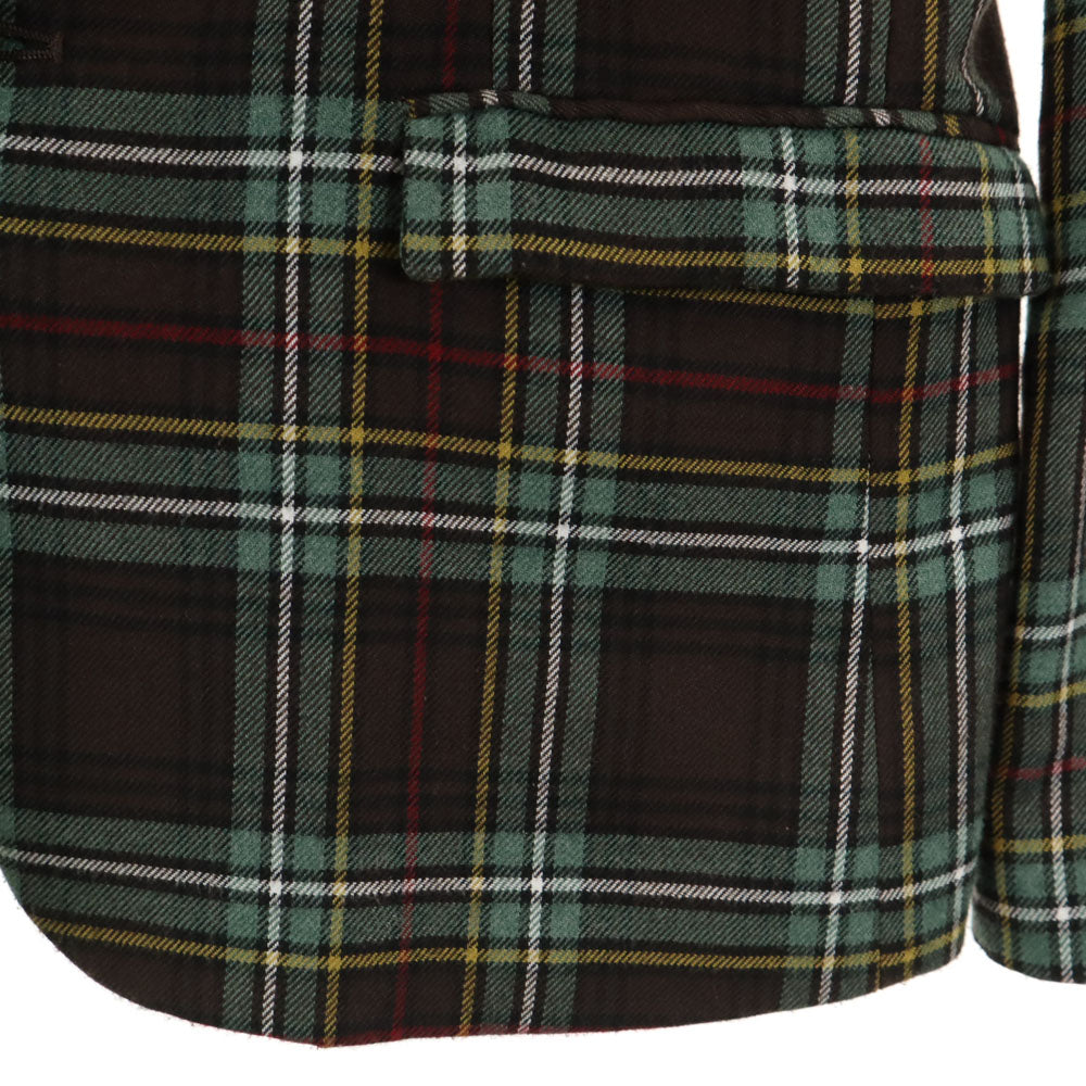 EFFECTEN エフェクテン 日本製 チェック柄 テーラードジャケット L メンズ