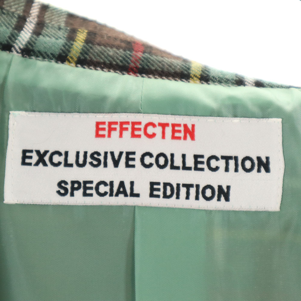 EFFECTEN エフェクテン 日本製 チェック柄 テーラードジャケット L メンズ