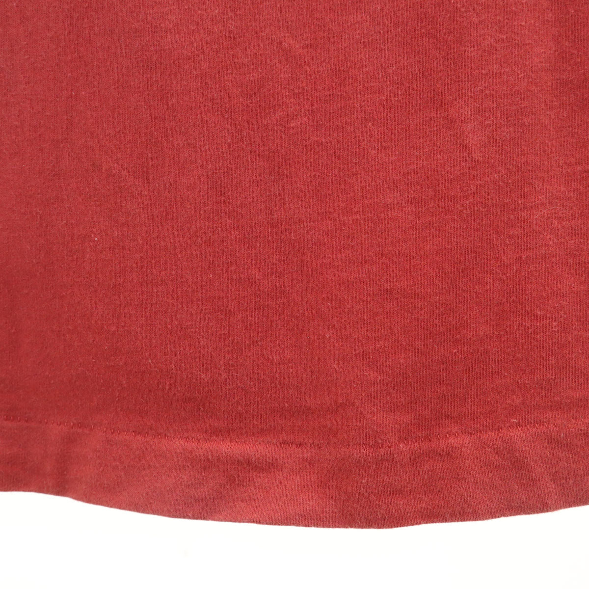 FRUIT OF THE LOOM フルーツオブザルーム 90s カナダ製 オールド 牛 プリント 半袖 Tシャツ XL レッド系 シングルステッチ アニマル柄 メンズ