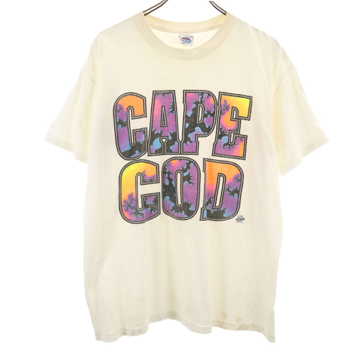 VUARNET ヴァルネ 90s USA製 オールド CAPE GOD 半袖 Tシャツ L ホワイト シングルステッチ メンズ