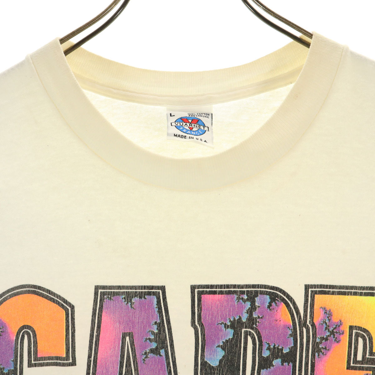 VUARNET ヴァルネ 90s USA製 オールド CAPE GOD 半袖 Tシャツ L ホワイト シングルステッチ メンズ