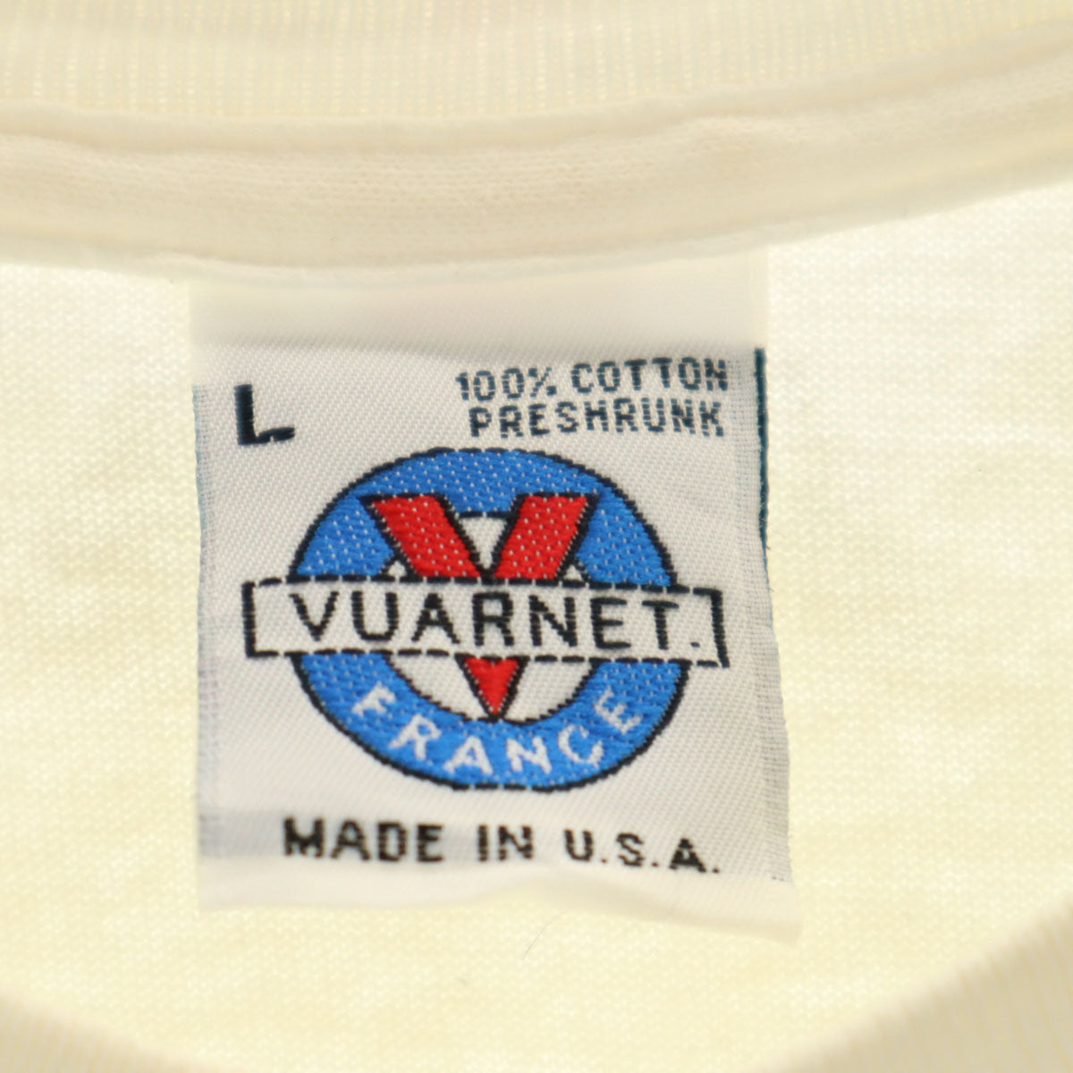 VUARNET ヴァルネ 90s USA製 オールド CAPE GOD 半袖 Tシャツ L ホワイト シングルステッチ メンズ