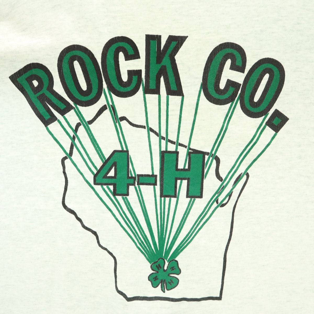 FRUIT OF THE LOOM BEST フルーツオブザルーム ベスト 90s USA製 オールド ROCK CO. 4-H 半袖 Tシャツ XL グレー シングルステッチ メンズ