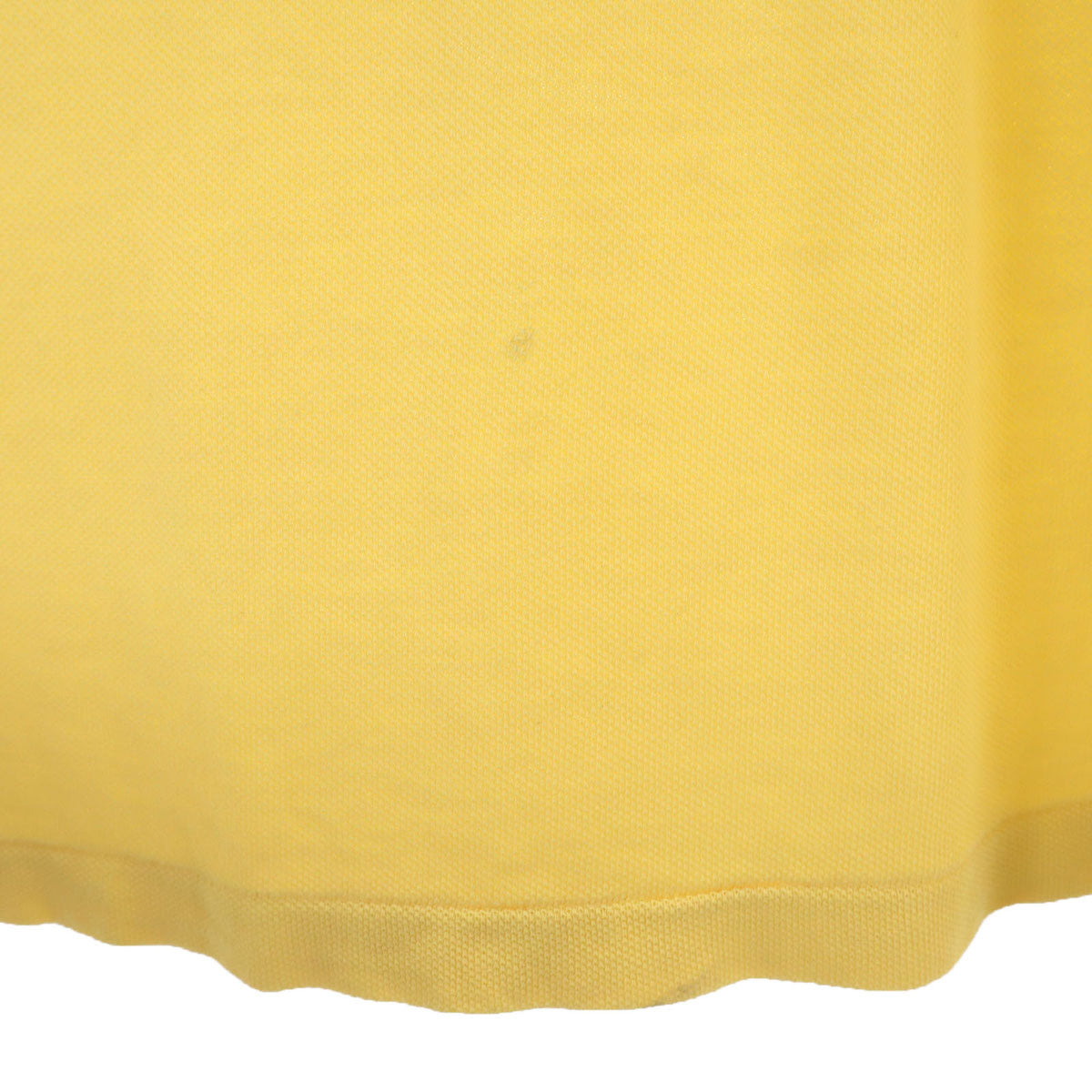 IZOD LACOSTE アイゾッドラコステ 70s ヴィンテージ 糸巻きタグ 半袖 ポロシャツ イエロー系 鹿の子 メンズ