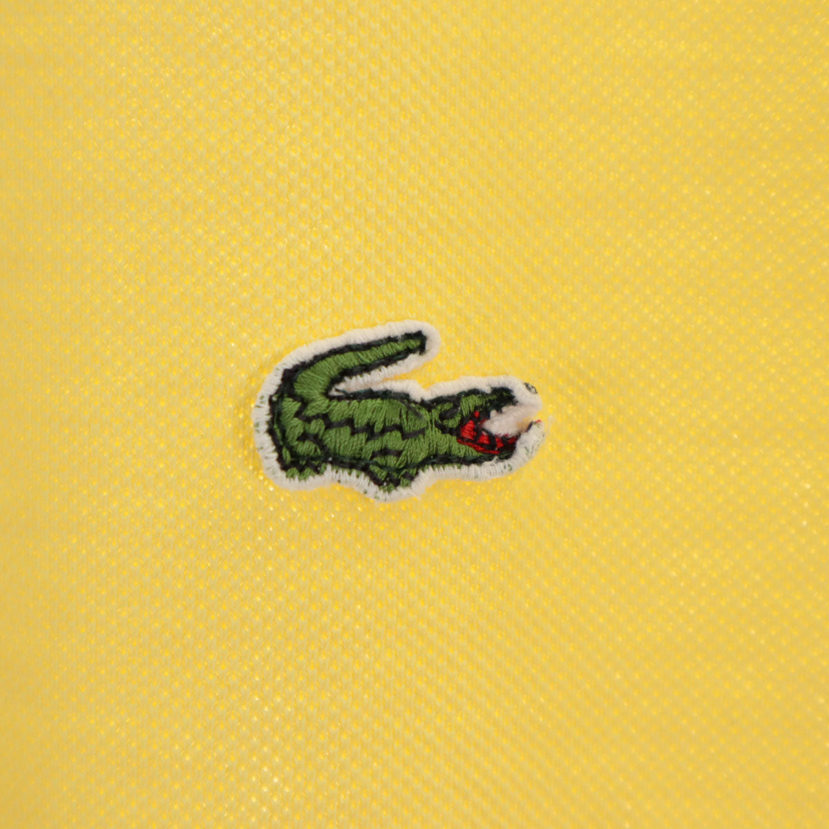 IZOD LACOSTE アイゾッドラコステ 70s ヴィンテージ 糸巻きタグ 半袖 ポロシャツ イエロー系 鹿の子 メンズ