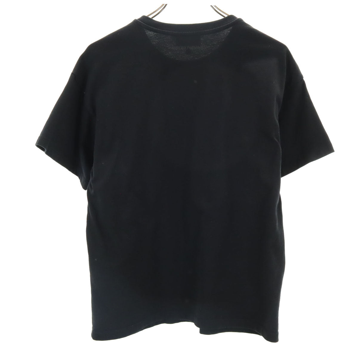 Emporio Armani エンポリオアルマーニ ブルガリア製 ストーンロゴ 半袖 Tシャツ XS ブラック レディース