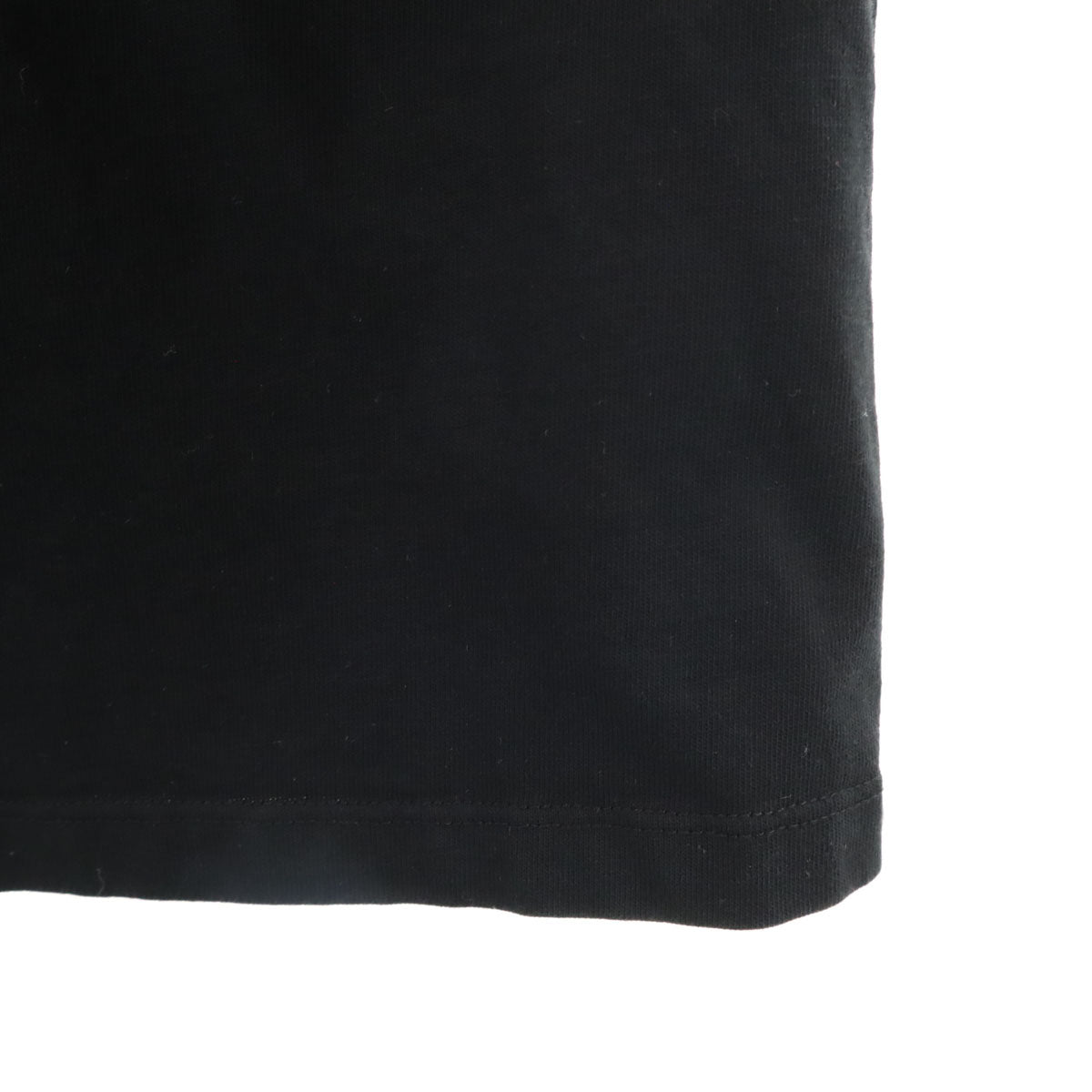 Emporio Armani エンポリオアルマーニ ブルガリア製 ストーンロゴ 半袖 Tシャツ XS ブラック レディース