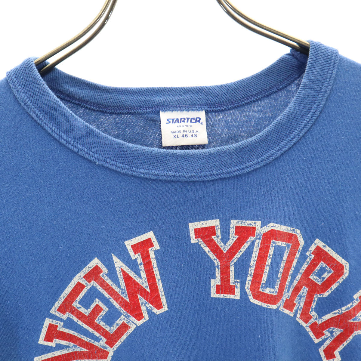 STARTER スターター 90s USA製 オールド NFL ニューヨーク ジャイアンツ 半袖 Tシャツ XL ブルー シングルステッチ アメフト メンズ