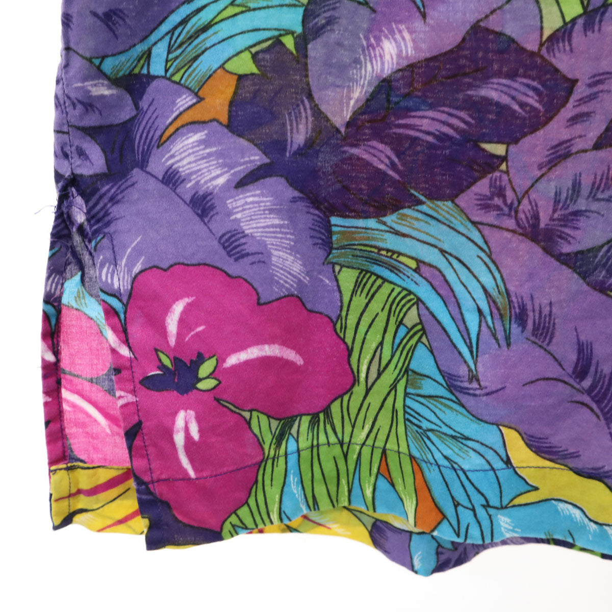 Polo by Ralph Lauren ポロバイラルフローレン 90s オールド 開襟 花柄 半袖 オープンカラーシャツ M マルチ ADAMS メンズ