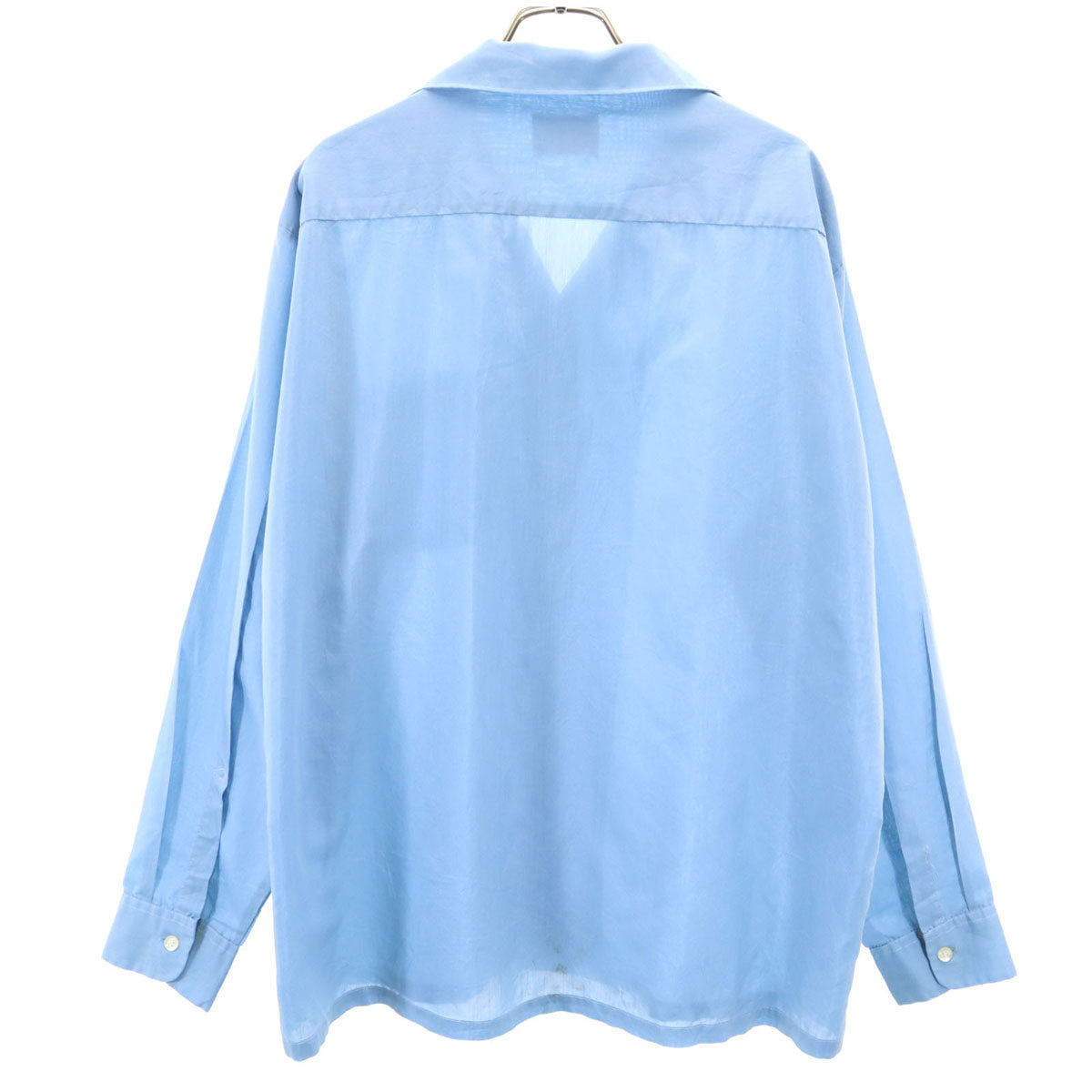 PENNEYS ペニーズ 60s タウンクラフト ヴィンテージ 長袖 オープンカラーシャツ L ネイビー系 TOWNCRAFT メンズ